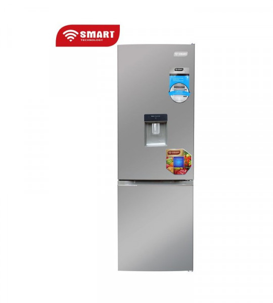 SMART TECHNOLOGY Réfrigérateur Combiné Avec Fontaine - STCB-479WM- 262L - Inox - Garantie 12 Mois
