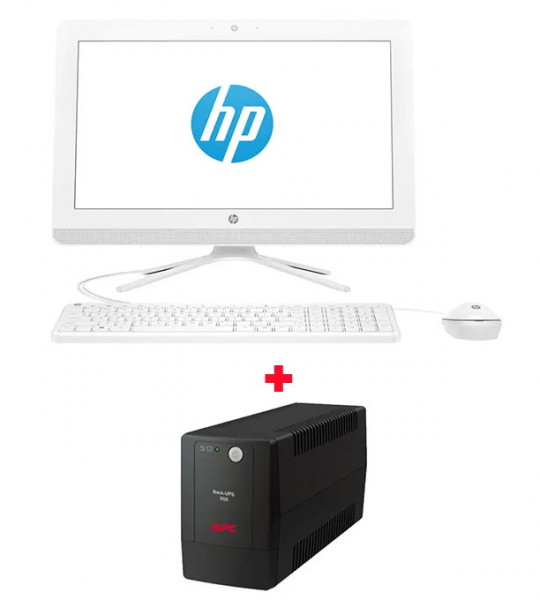 HP All-in-One 20-c409nk Bundle PC – AMD A4-9125 (2 core) – 4Go RAM – 500Go HDD – LCD 19,5 FHD – Carte graphique AMD Radeon™ R3 – FreeDos – Avec un Onduleur Offert