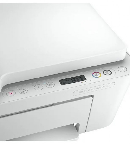 HP DeskJet Plus 4120 (3XV14B) Imprimante Jet d’encre All in One Couleur – Impression, Copie, Numérisation, WiFi, Télécopie, Recto Verso auto – 8,5 ppm (noir) et 5,5 ppm (couleur) - HP DeskJet Plus 4120 (3XV14B) - Imprimantes & Scanners