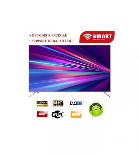55"FHD LED TV WIFI+WALL MOUNT+ANDRIOD - 55STT-5511S - Télévisions